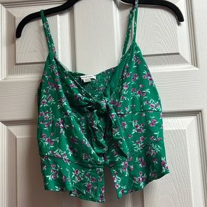 American eagle crop top tank with tie